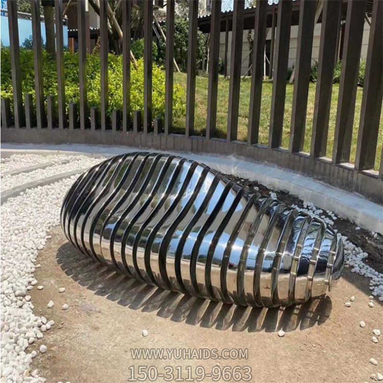 酒店会所装饰不锈钢创意切面石头博鱼网页版