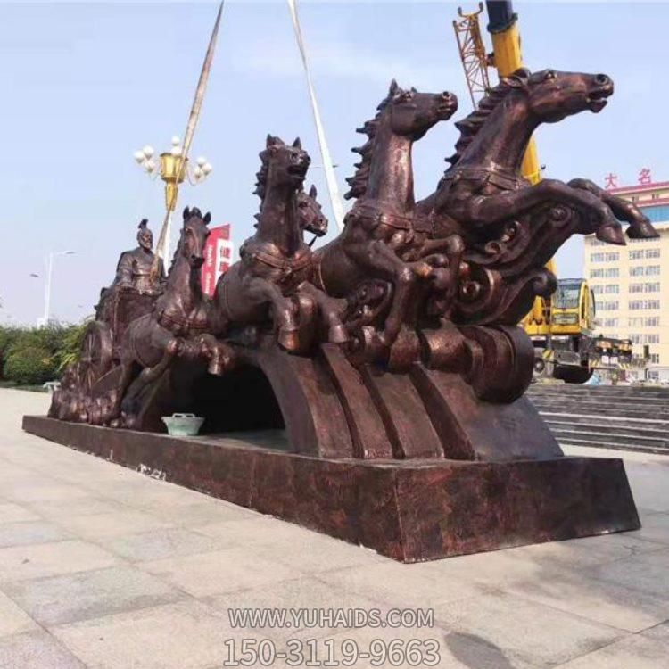 大型马车博鱼网页版，广场马拉车景观博鱼网页版