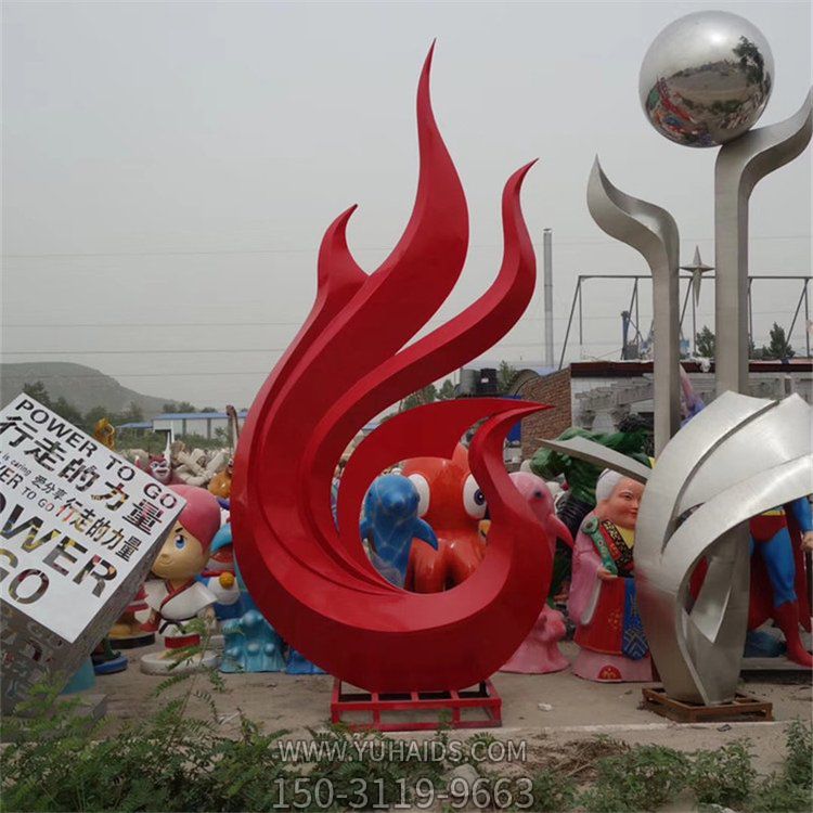 园林景观不锈钢抽象彩绘凤凰博鱼网页版