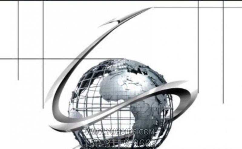 企业不锈钢抽象镂空地球仪博鱼网页版