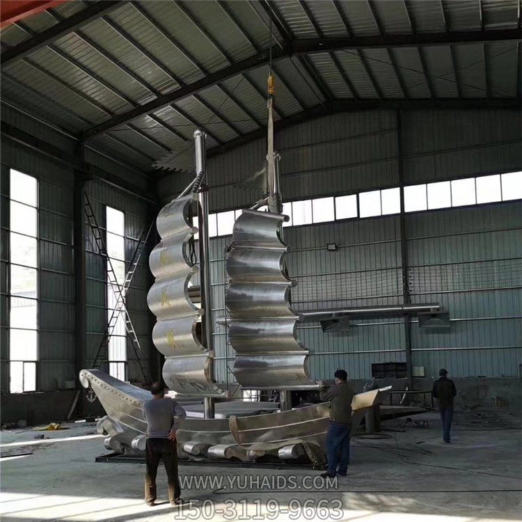 户外园林景观不锈钢帆船博鱼网页版