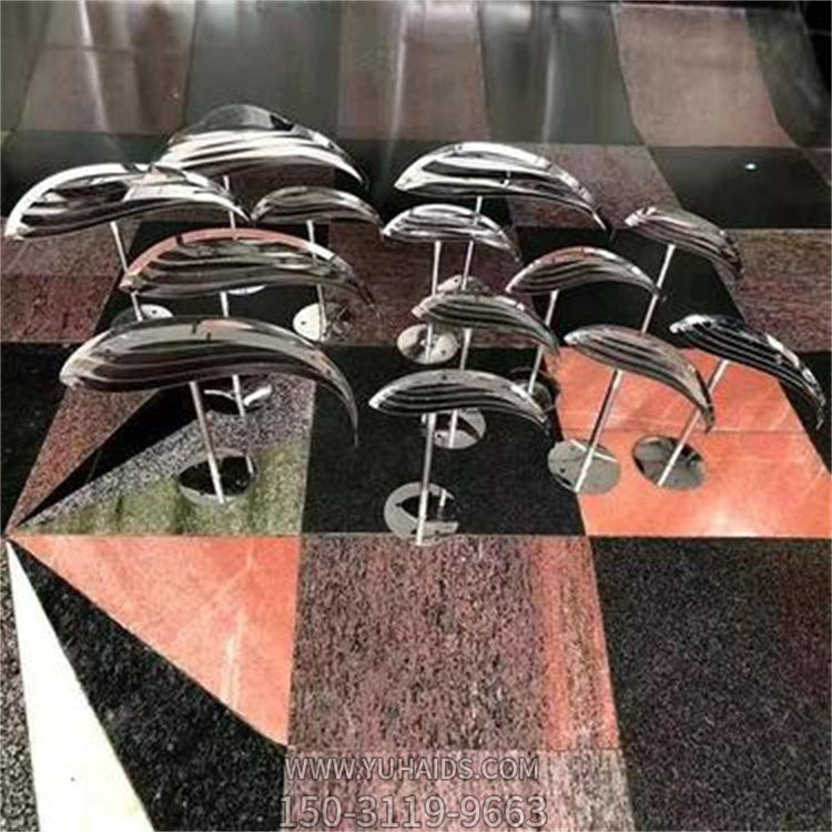 水景户外景观不锈钢抽象小鱼博鱼网页版