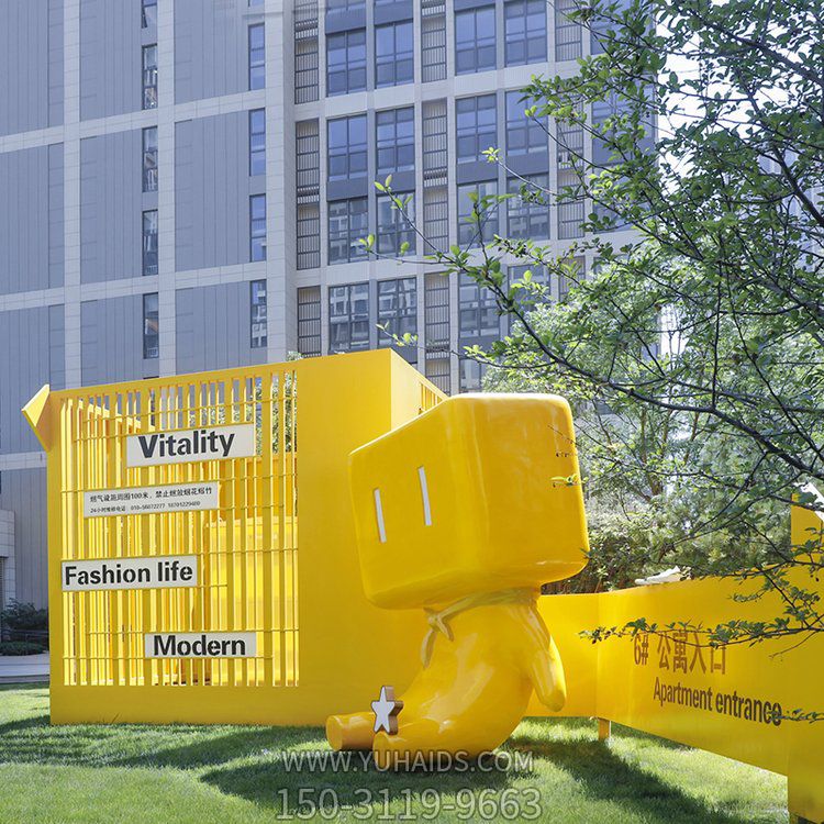 玻璃钢彩绘主题卡通人物小品景观博鱼网页版