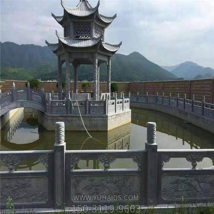 大理石石雕园林大型户外园林浮雕青石栏杆栏板博鱼网页版