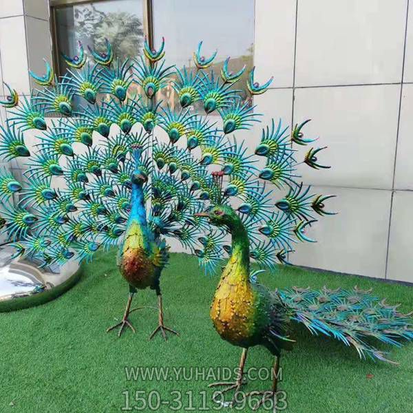 景区装饰不锈钢喷漆仿真孔雀动物博鱼网页版