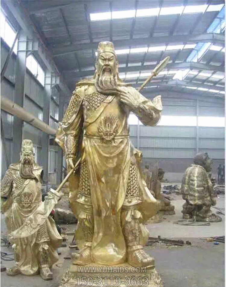 企业招财不锈钢鎏金关公博鱼网页版
