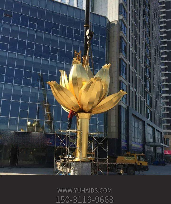 不锈钢紫荆花喷金广场花朵博鱼网页版