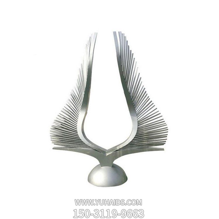 酒店广场不锈钢创意抽象翅膀户外园林景观博鱼网页版
