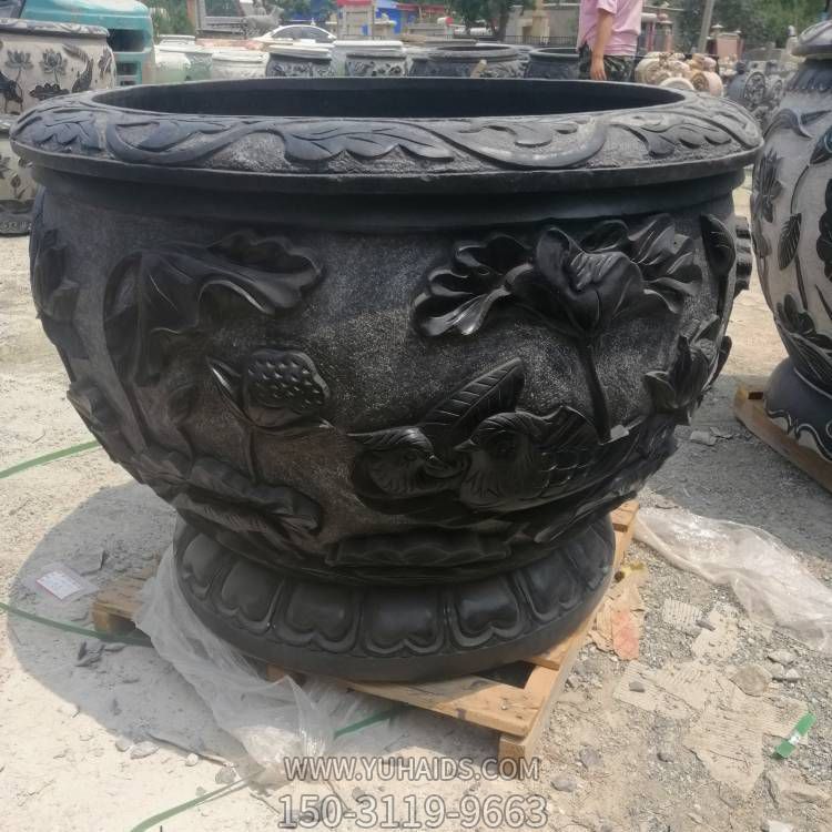 庭院别墅大型浮雕莲花老石槽博鱼网页版