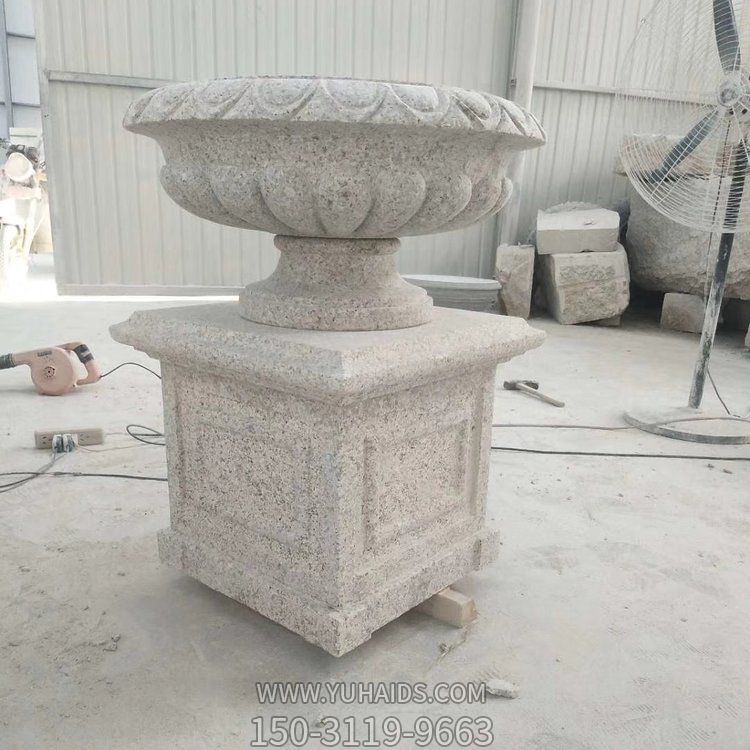 欧式花岗岩花盆花钵摆件博鱼网页版