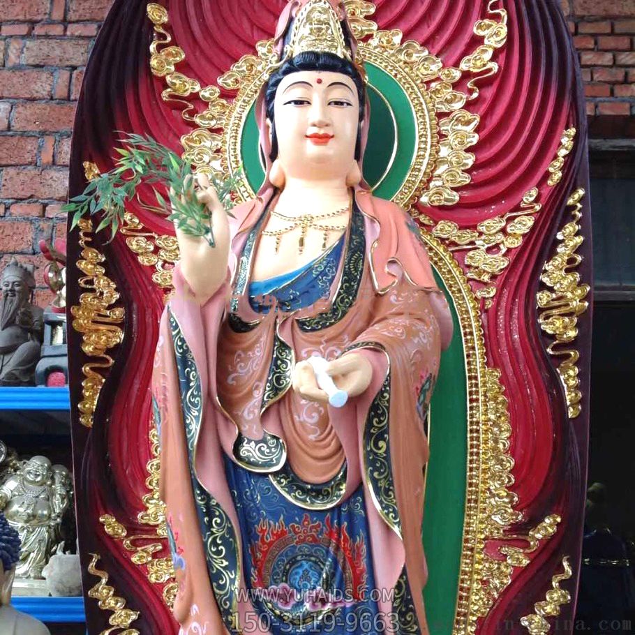 景区玻璃钢户外大型供奉神佛三圣博鱼网页版