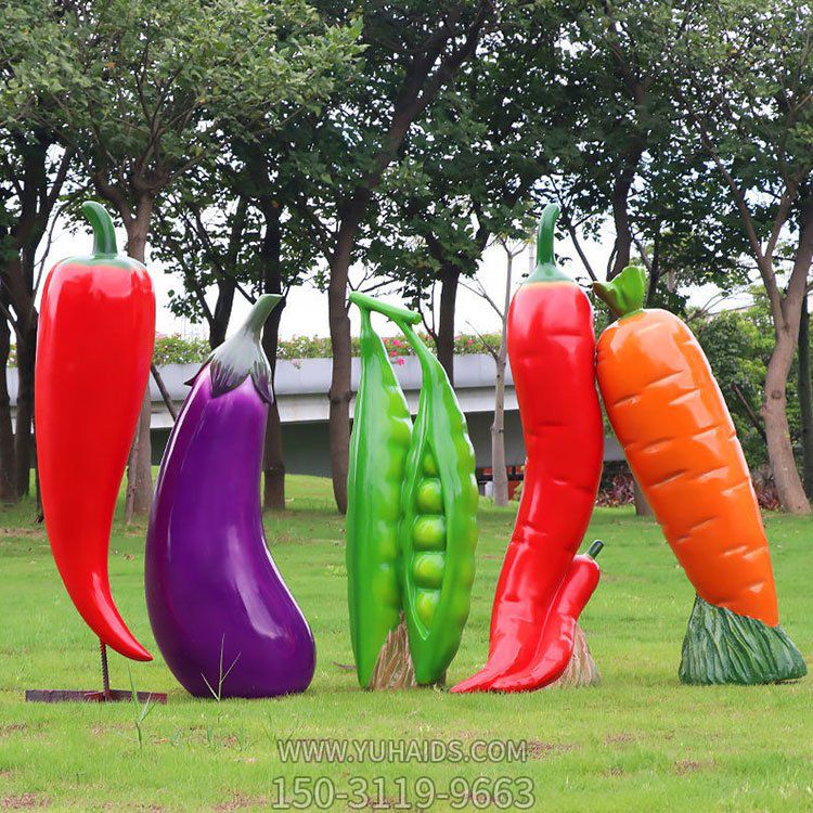 玻璃钢仿真蔬菜，辣椒、茄子、豌豆和胡萝卜博鱼网页版