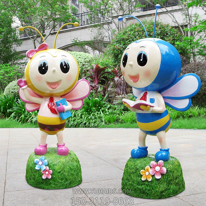 公园小区广场摆拿书玻璃钢蜜蜂博鱼网页版