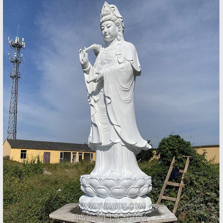石雕佛像观音菩萨仿古寺庙供奉大型人物博鱼网页版摆件
