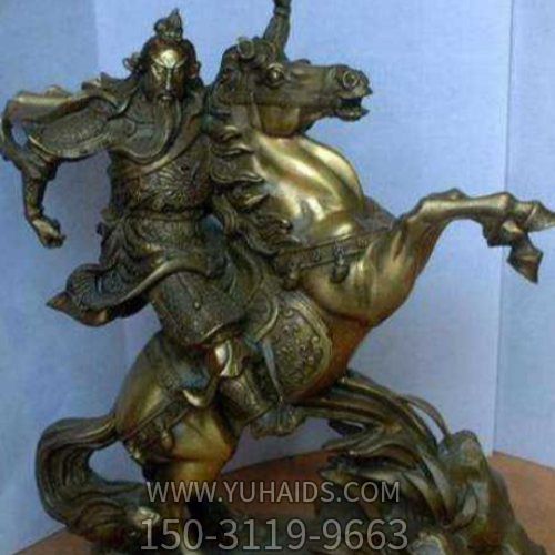 铜雕户外园林骑马的人物博鱼网页版