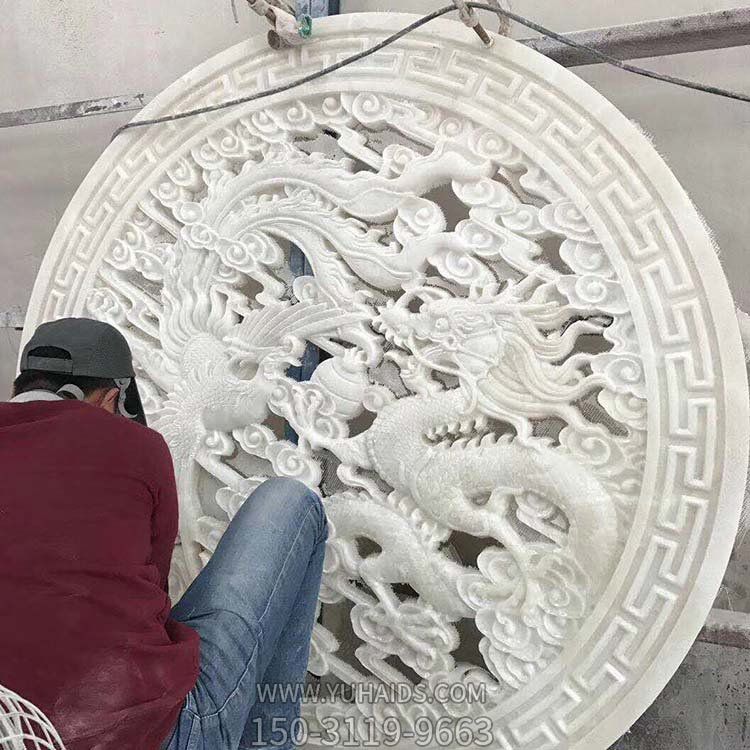 石雕影壁浮雕创意室内园林博鱼网页版摆件