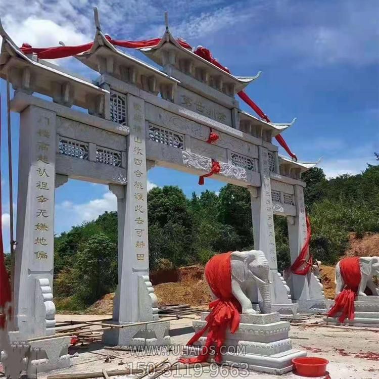 大理石石雕户外景观石雕牌坊博鱼网页版