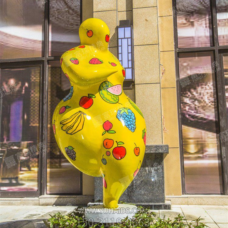 户外园林玻璃钢卡通园林景观抽象人物博鱼网页版