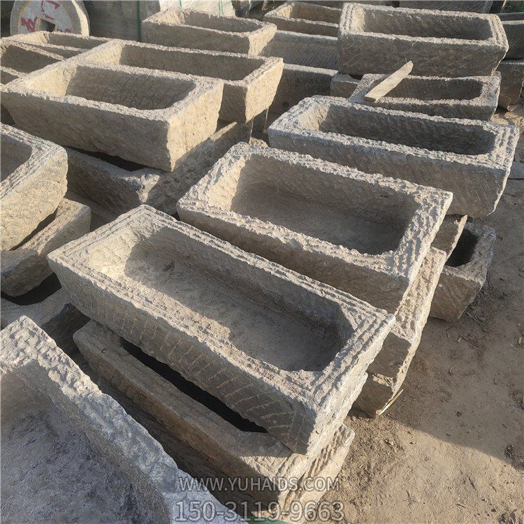 大理石石雕户外园林景观家用老石槽博鱼网页版