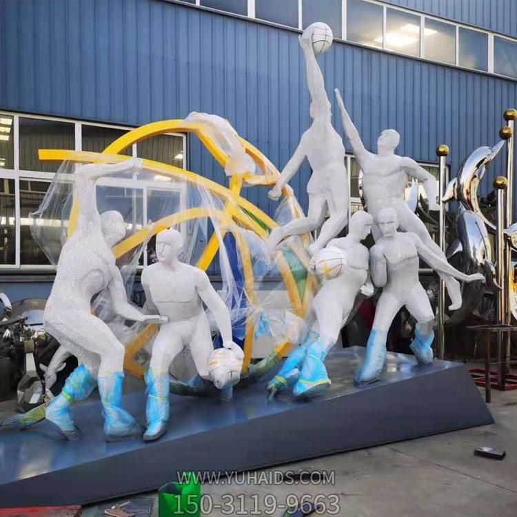 户外大型不锈钢运动主题景观校园文化健身雕像博鱼网页版