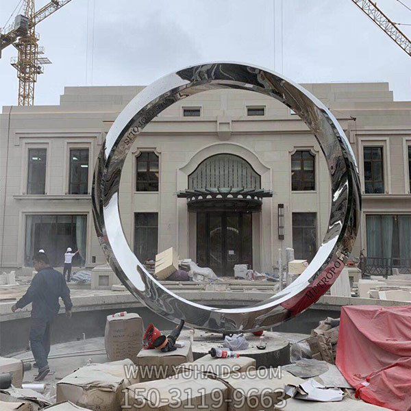 别墅小区不锈钢镜面圆环博鱼网页版