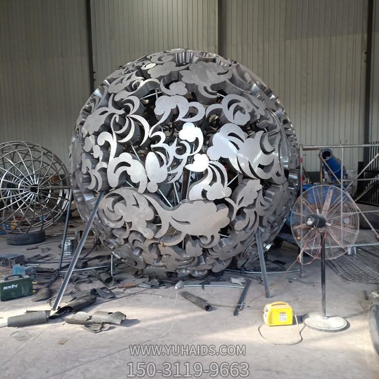 户外公园不锈钢镂空球博鱼网页版