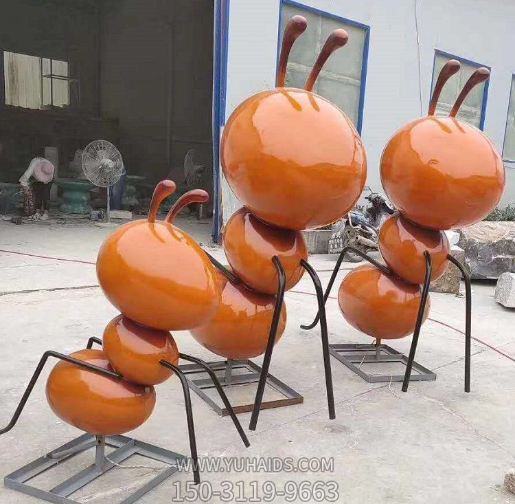 玻璃钢抽象蚂蚁博鱼网页版园林户外摆件