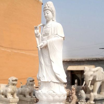 汉白玉石雕景区大型滴水观音博鱼网页版