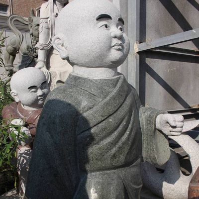 寺庙大理石砂石石雕小沙弥小和尚博鱼网页版