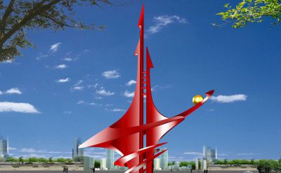 城市不锈钢抽象飞跃博鱼网页版