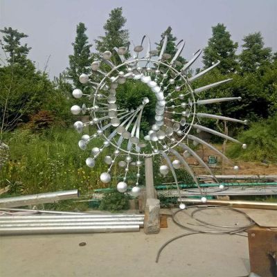 不锈钢抽象太阳花发光广场亮化景观博鱼网页版