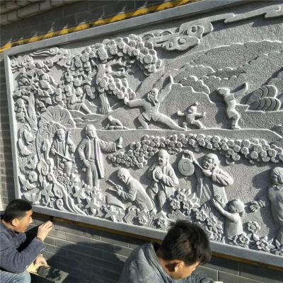 大理石石雕浮雕人物景观照壁博鱼网页版