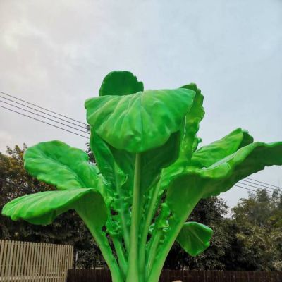 户外大型农场蔬菜博鱼网页版玻璃钢仿真空心菜雕像