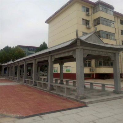 青石仿古建筑石雕长廊亭子小区文化广场博鱼网页版