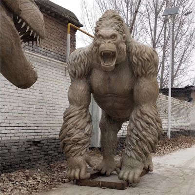 动物园玻璃钢户外大型仿真动物大猩猩博鱼网页版