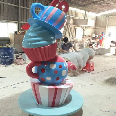 玻璃钢卡通甜品店纸杯蛋糕博鱼网页版