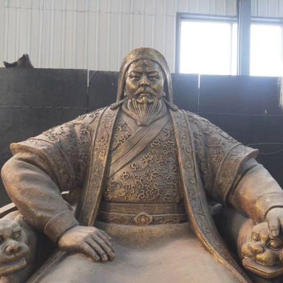 玻璃钢仿铜户外园林成吉思汗博鱼网页版