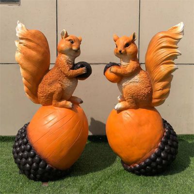 园林户外玻璃钢仿真动物松鼠博鱼网页版