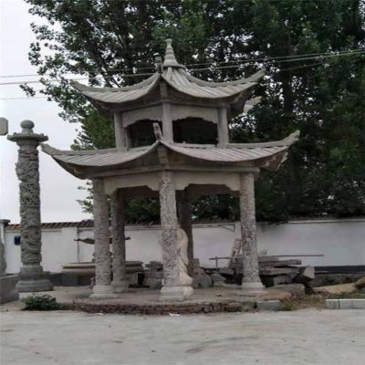 浮雕户外公园大型双层凉亭博鱼网页版