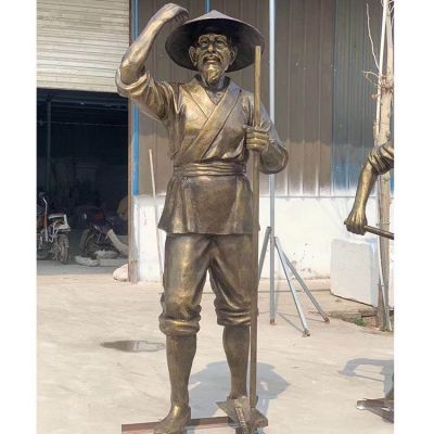 玻璃钢农耕文化民俗人物春耕小品博鱼网页版