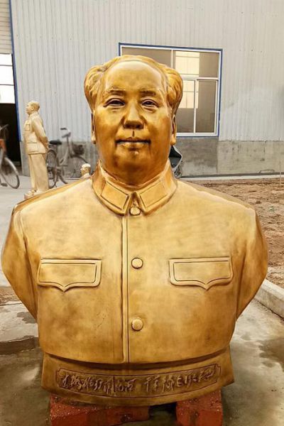 景区伟人毛主席鎏金胸像毛泽东博鱼网页版
