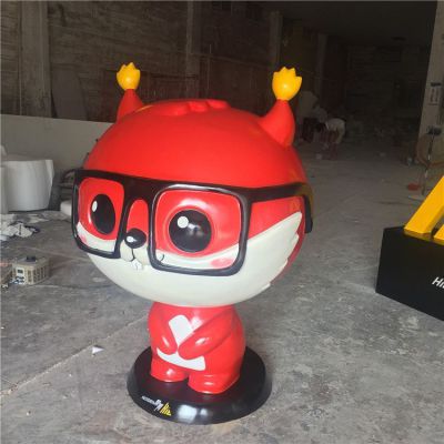 店铺商场玻璃钢卡通动物博鱼网页版