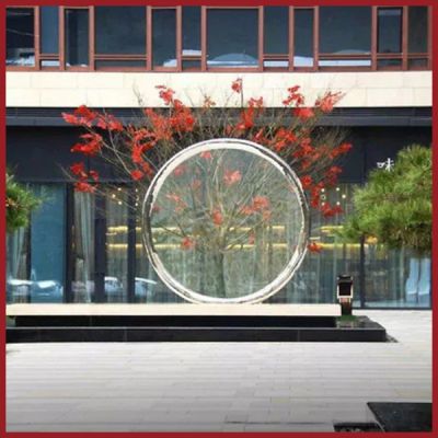 喷泉水景大型不锈钢圆环博鱼网页版埃及