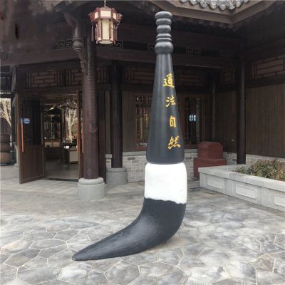 校园景区玻璃钢毛笔博鱼网页版摆件