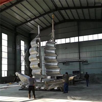 户外园林景观不锈钢帆船博鱼网页版