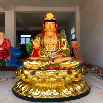 寺庙大型供奉佛像不锈钢喷金烤漆观音博鱼网页版