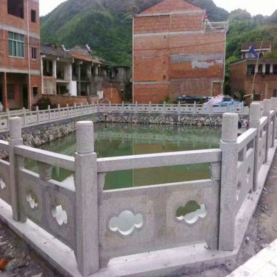 仿古建筑庭院栏杆 石雕花岗岩户外别墅小区摆件