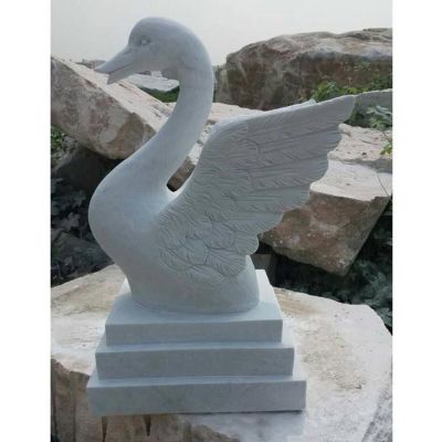 景观流水摆件 小区喷水石雕天鹅博鱼网页版