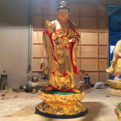 景区玻璃钢彩绘喷金烤漆三圣博鱼网页版