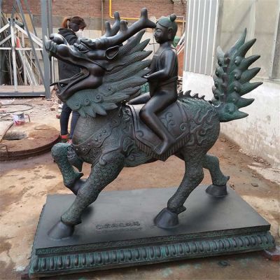 庭院别墅小区仿古青铜器麒麟博鱼网页版